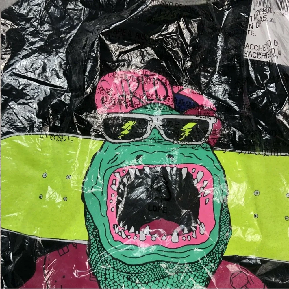Gap Boys Shred Skateboard Lizard Gator Long Sleeve Sz XL